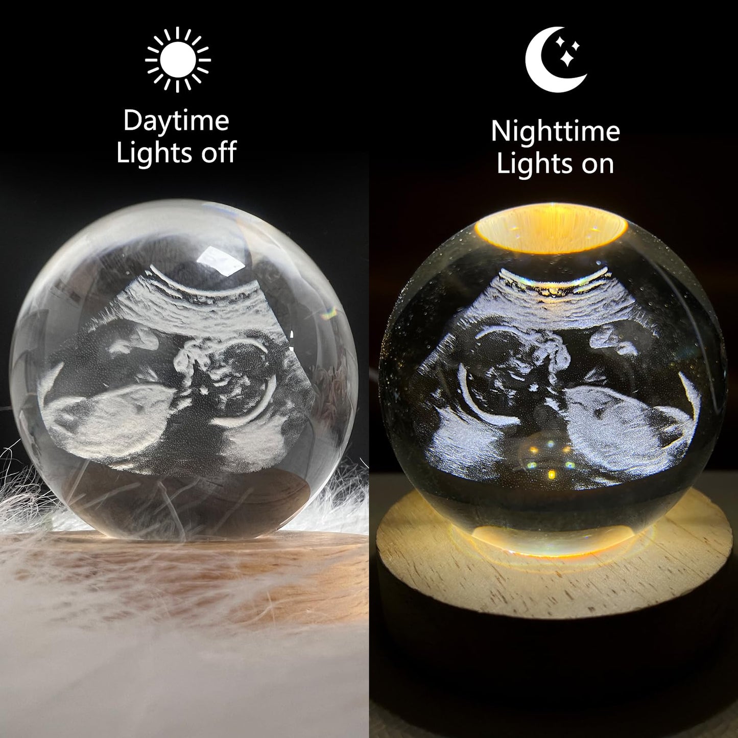 Halo Memories 3D Crystal Memory Sphere – Personalized Video Keepsake Ball