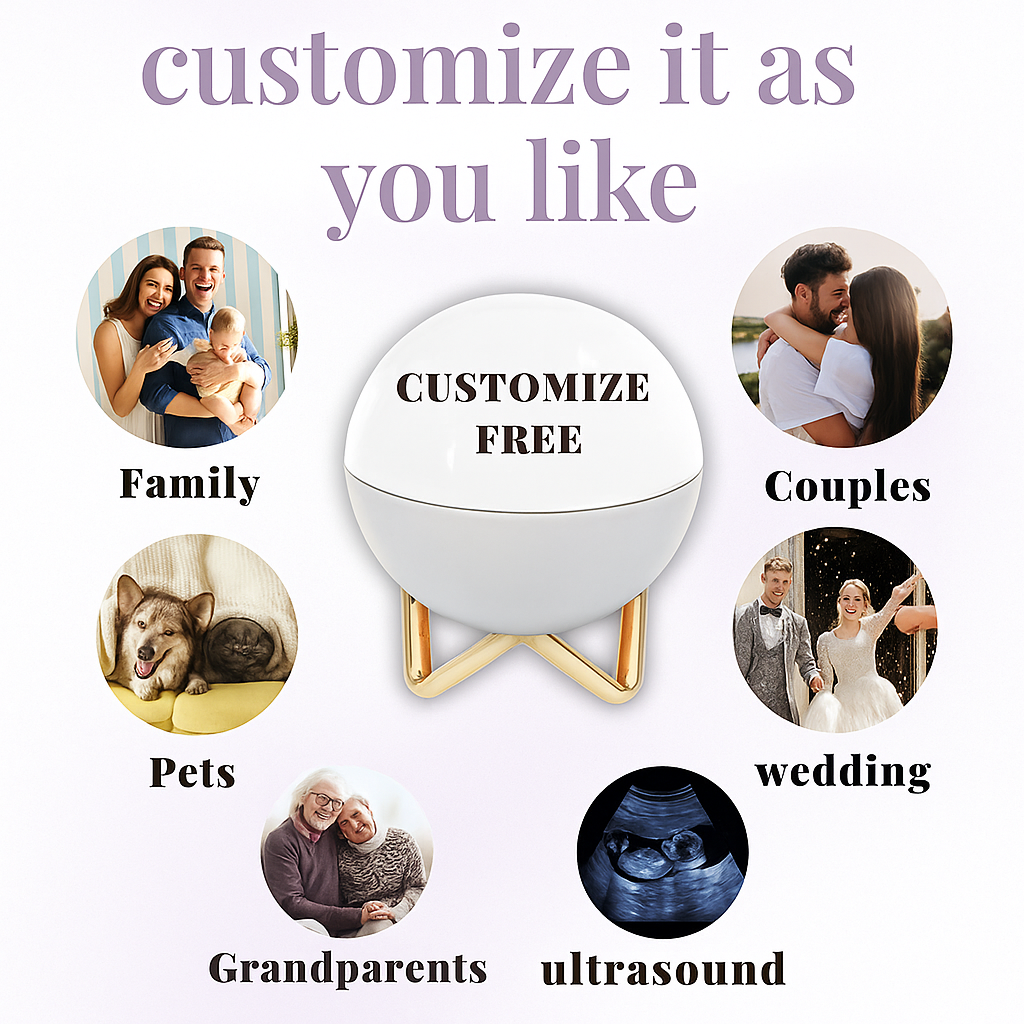 Halo Memories 3D Crystal Memory Sphere – Personalized Video Keepsake Ball