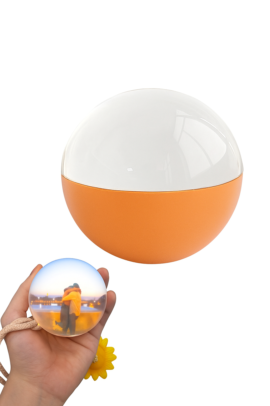 Halo Memories 3D Crystal Memory Sphere – Personalized Video Keepsake Ball