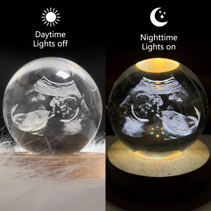 Halo Memories 3D Crystal Memory Sphere – Personalized Video Keepsake Ball