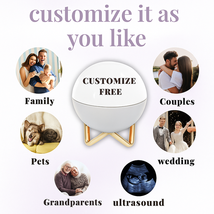 Halo Memories 3D Crystal Memory Sphere – Personalized Video Keepsake Ball